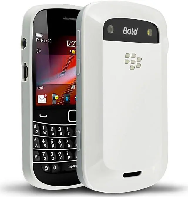 Alt view image 7 of 11 - White OEM Hard Shell W Textured Back, Acc-38874-302 For Blackberry Bold 9900, 9930