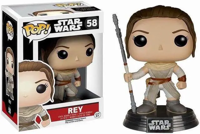 Alt view image 5 of 8 - Star Wars The Force Awakens Funko POP Vinyl Figure Rey