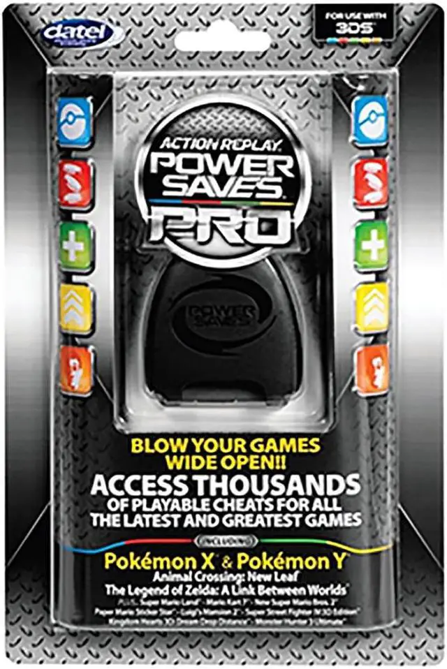 Alt view image 3 of 10 - Datel - Action Replay Power Saves Pro Cheat Codes for 3DS