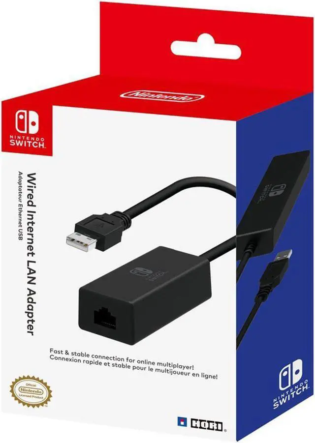 Alt view image 5 of 5 - HORI Nintendo Switch Wired Internet LAN Adapter