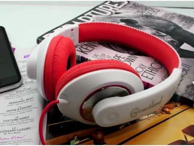 Alt view image 6 of 13 - SYBA Red/White CL-AUD63080 3.5mm Connector Binaural Headphone