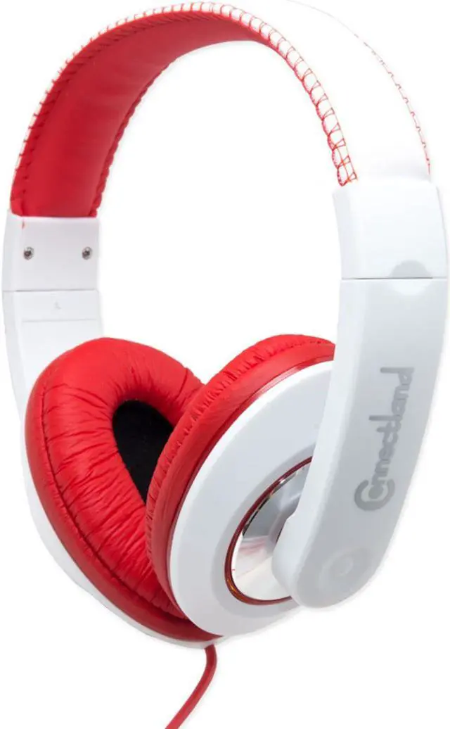 Alt view image 2 of 13 - SYBA Red/White CL-AUD63080 3.5mm Connector Binaural Headphone