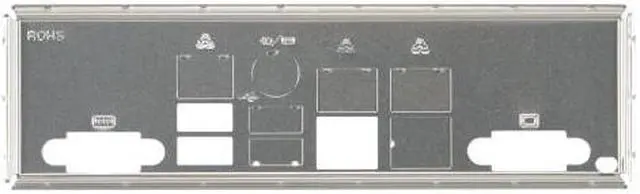 Alt view image 2 of 10 - SUPERMICRO MCP-260-00042-0N STD I/O shield for X9 socket R server MB with Gasket