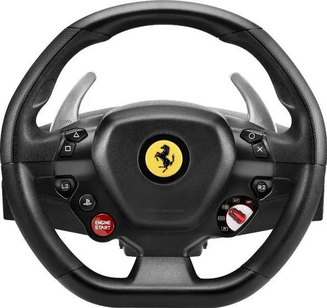 Main image of Thrustmaster - T80 Ferrari 488 GTB Edition Racing Wheel for PlayStation 4 and Windows - Black