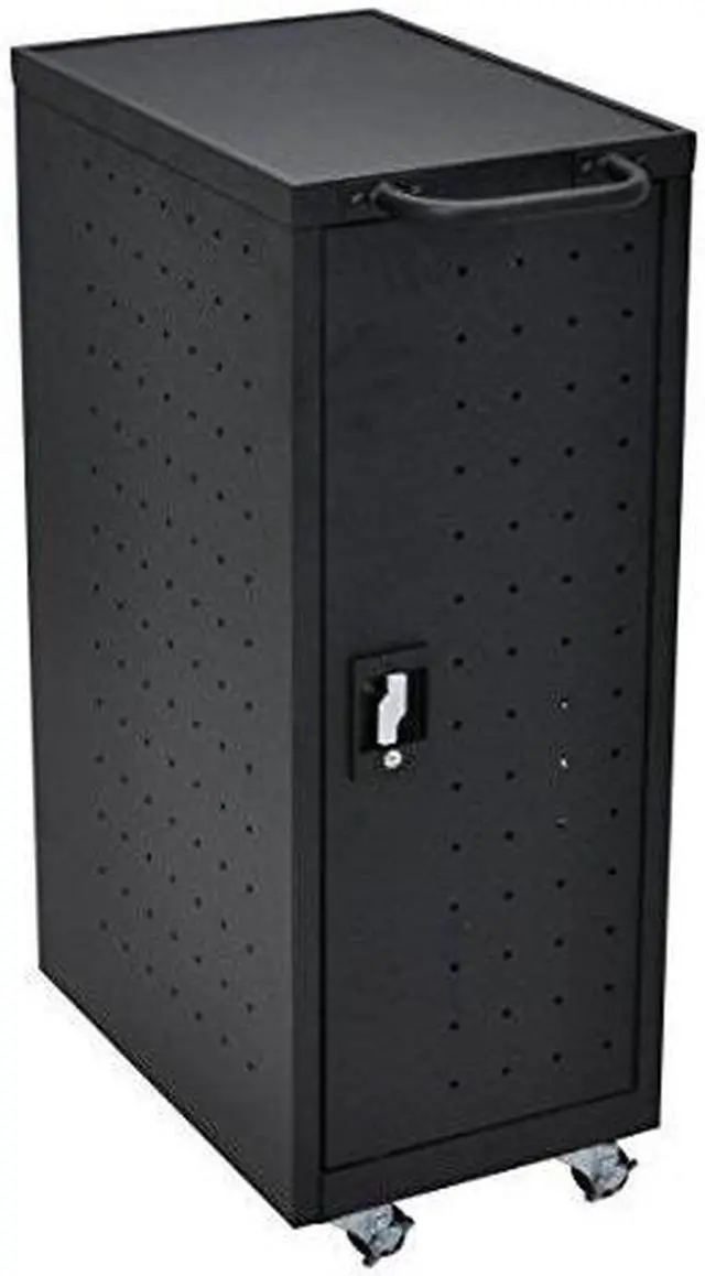 Alt view image 11 of 19 - Luxor Black 12 Laptop Charging Cart Includes Electrical Outlets