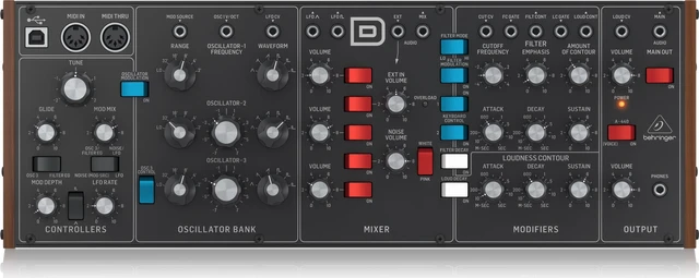 Alt view image 2 of 9 - Behringer Model D Analog Synthesizer