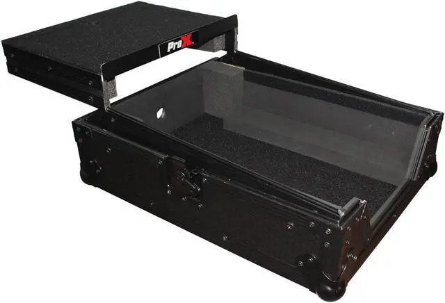 Alt view image 16 of 20 - ProX XS-M12LTBL (Black on Black) Universal 10" - 12" Mixer Case (10" to 12.6")