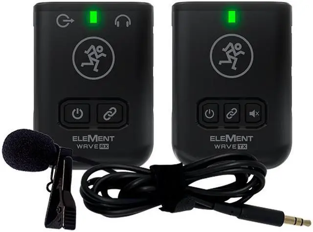 Alt view image 8 of 20 - Mackie EleMent Wave LAV Compact Digital Wireless Lavalier Microphone System for Cameras and Smartphones (2.4 GHz)