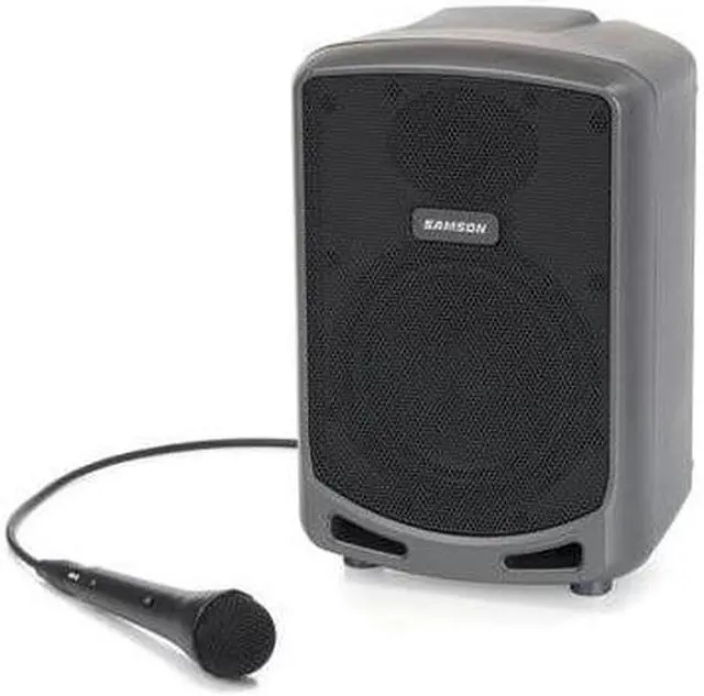 Alt view image 7 of 16 - Samson Expedition Express+ 6" 2-Way 75W Portable PA System with Wired Microphone