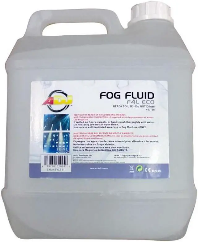 Alt view image 10 of 10 - American DJ F4L Eco Economy Fog Fluid, 4 Liter