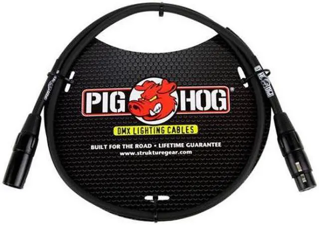 Alt view image 6 of 6 - pig hog phdmx5 3pin dmx lighting cable, 5 feet