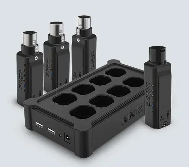 Alt view image 7 of 7 - Chauvet DJ D-Fi XLR Compact Battery Powered Wireless Pack