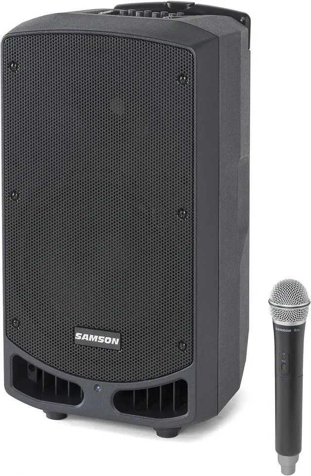 Alt view image 8 of 15 - Samson Expedition XP310w Portable PA-10 Speaker with Handheld Wireless System