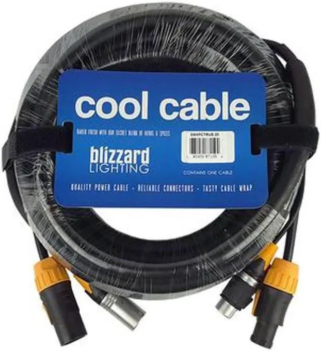 Alt view image 2 of 2 - blizzard lighting cool cables true1 compatible + dmx combo (25ft/3-pin)