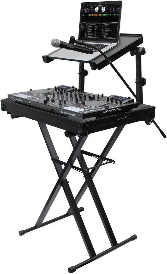 Alt view image 8 of 8 - odyssey ltbxs2mtcp 2tier dj xstand combo pack