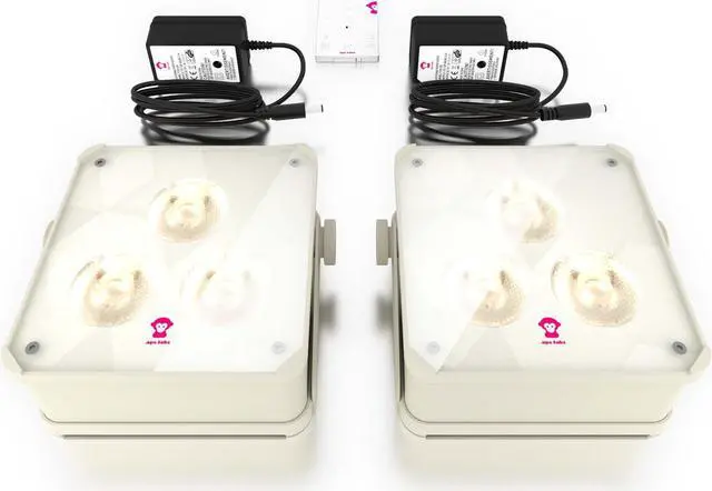 Main image of Ape Labs Maxi 2+ Set of 2 Creme | IP65 RGBaW Smart Battery Uplight