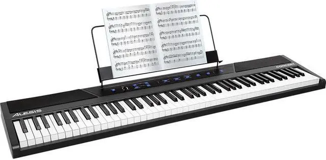 Alt view image 13 of 13 - Alesis Concert 88-Key Digital Piano with Full-Sized Keys