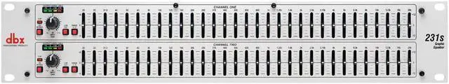 Alt view image 12 of 12 - DBX 231S Dual 31 Band Graphic EQ Equalizer