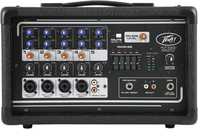 Alt view image 17 of 20 - All-in-one powered mixer providing up to four combination XLR & 1/4-in inputs using premium mic prea