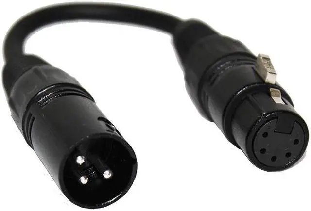 Main image of ProX XC-DMX3M5F | 3-Pin Male to 5-Pin Female Turnaround