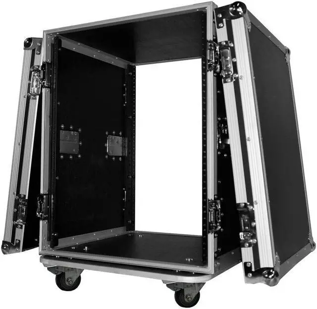 Alt view image 7 of 14 - ProX T-14RSS 14U Space Amp Rack Mount ATA Flight Case 19 In Depth W/Casters