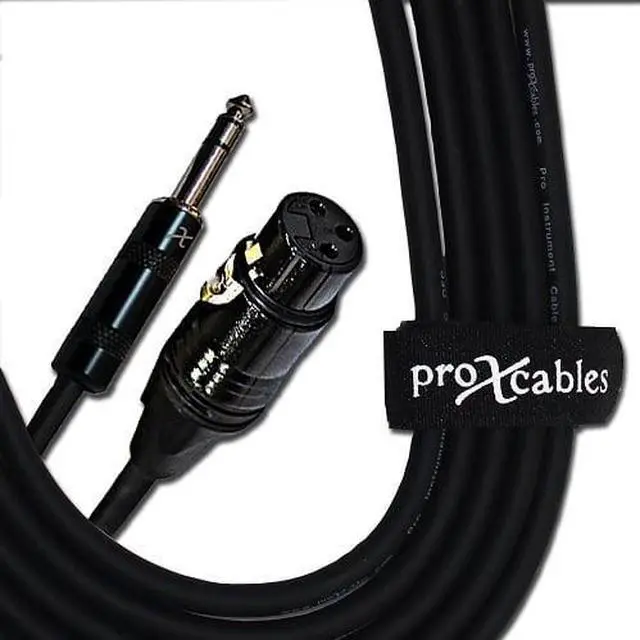 Alt view image 3 of 7 - ProX 1/4" TRS to XLR Female Cable, 5'
