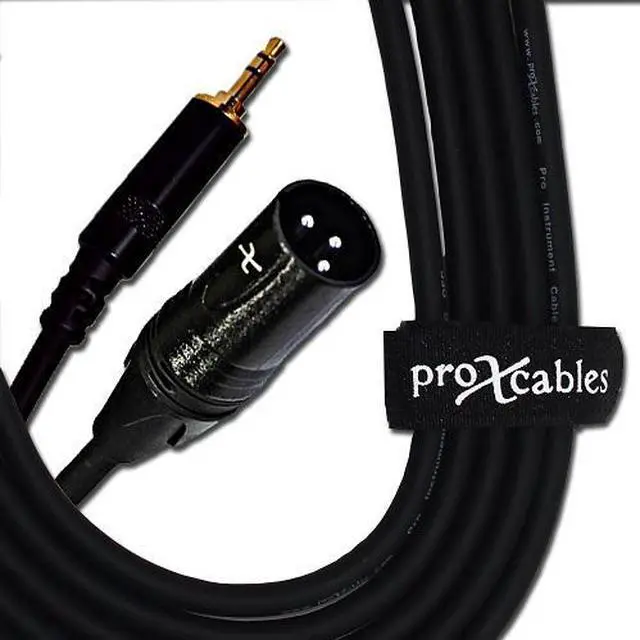 Alt view image 4 of 10 - Prox 3.5Mm Trs To Xlr-M Balanced High Performance Audio Cable, 10Ft