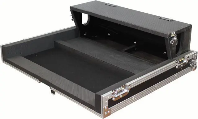 Alt view image 6 of 13 - ProX XS-AHQU24DHW Flight-Road Case for Allen and Heath QU-24 Mixer W-Doghouse and Wheels