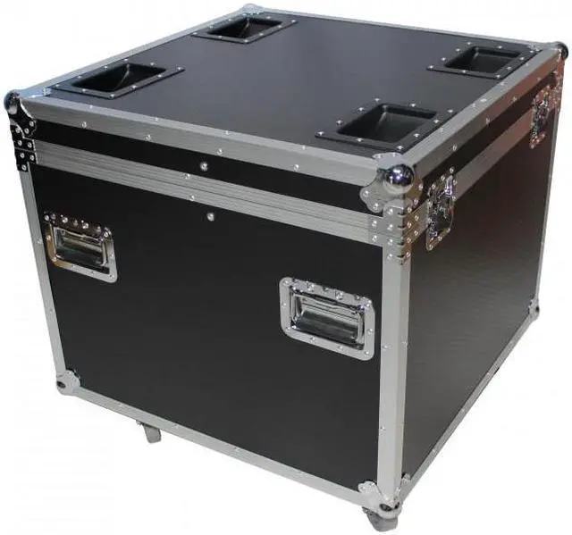 Alt view image 6 of 13 - ProX XS-UTL6 Heavy Duty Utility Trunk Case W-Caster Cups 4 4" Casters 29.5" x 29.5" x 29" - 8.75 Cu.Ft.