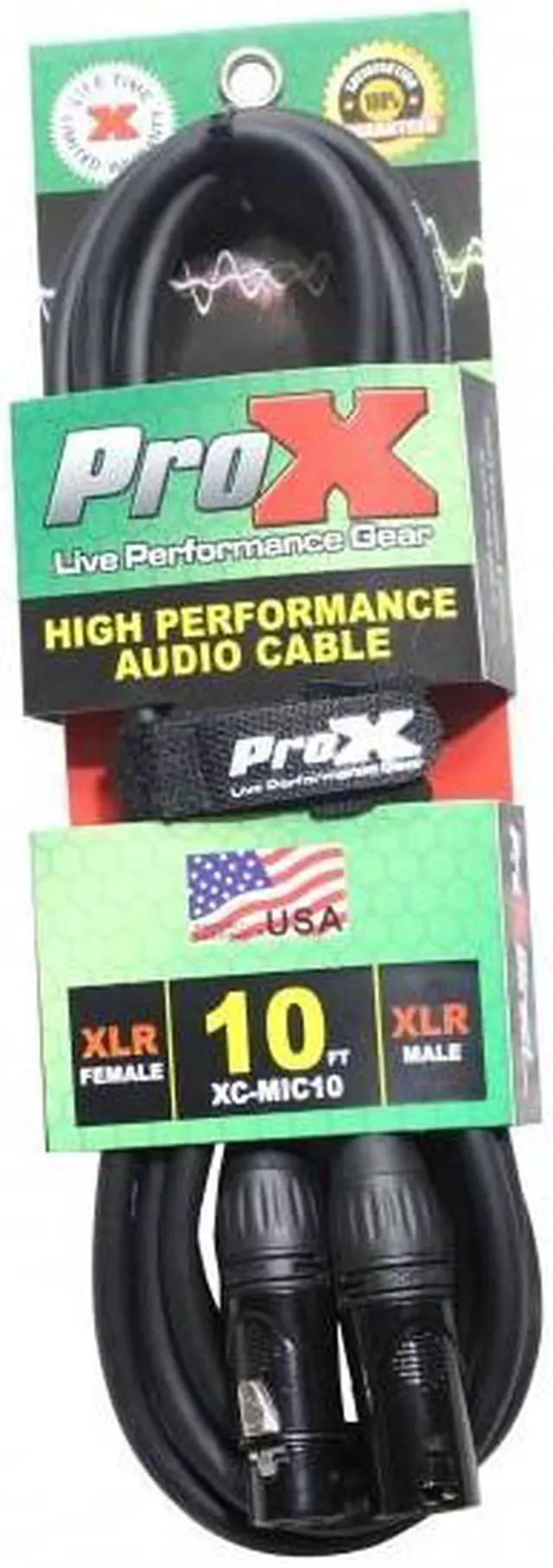 Alt view image 4 of 9 - ProX High Performance Microphone Cable, 10'