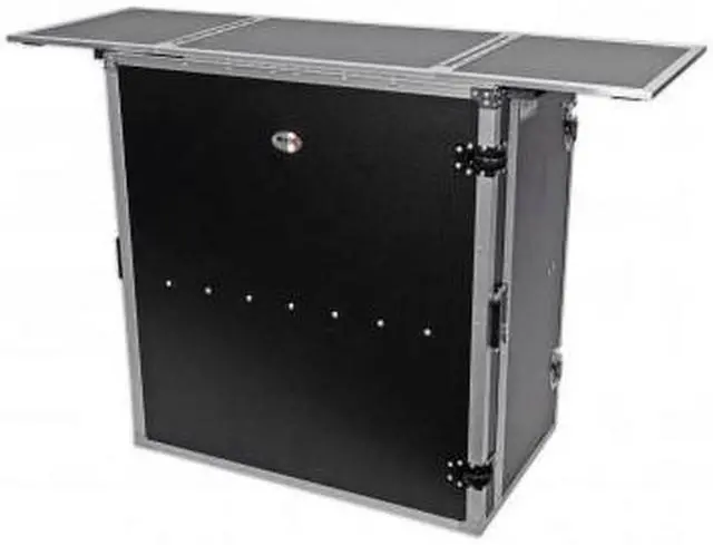 Alt view image 11 of 18 - prox transformer series fold away dj performance desk facade w/ wheels