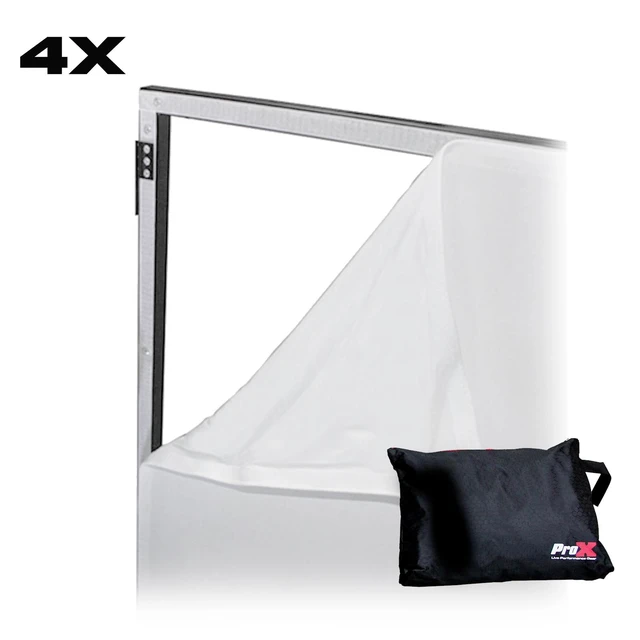 Alt view image 2 of 2 - Replacement Four Panel x4 Scrim Kit for ProX Facades White Fabric