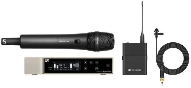 Alt view image 18 of 18 - Sennheiser EW-D ME2/835-S SET Digital Wireless Combo Microphone System (R1-6: 520 to 576 MHz)
