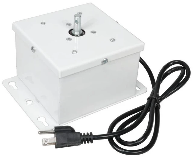 Alt view image 3 of 3 - MOTOS Universal Mirror Ball Oscillating 1RPM Motor Mounts up to 30" Mirror Balls | White Finish