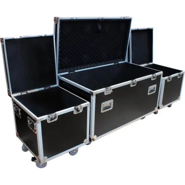 Alt view image 8 of 8 - ProX XS-UTL3PKG ATA-300 Style Gig Ready Utility Flight Road Case, Set of 3, Silver on Black