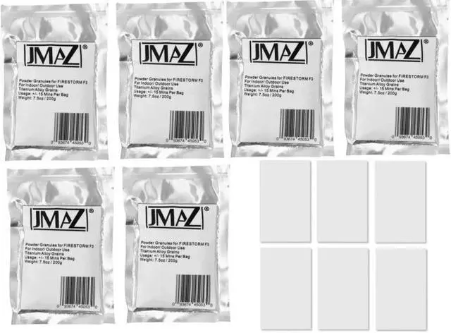 Main image of JMAZ 200g Cold Spark Granule 6-Pack | Firestorm F3 Machine Powder (JZ4005) | Spark Fountain Powder Cartridge