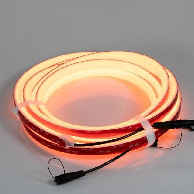 Alt view image 7 of 7 - Ape Labs NeonStripe 16 | 16.4ft IP65 RGBaW LED COB Strip, Cuttable with Pig Tails, Install Hardware Included (ID: 100303)
