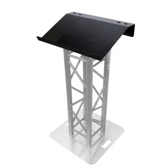 Alt view image 8 of 11 - Truss Lectern 24" Black Powder Finish Aluminum Fits F34 w/ 4x Punched for D-Series Connectors