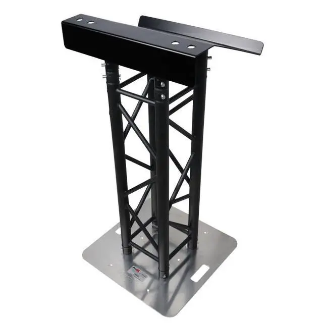 Alt view image 11 of 11 - Truss Lectern 24" Black Powder Finish Aluminum Fits F34 w/ 4x Punched for D-Series Connectors
