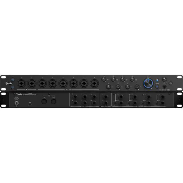 Alt view image 7 of 7 - Fender Quantum LT 16 | 16x8 USB-C Audio Interface | 8 MAX-HD Mic Preamps