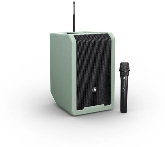 Main image of LD Systems Anny 8 HHD B4.7 GN | Portable Bluetooth PA Speaker with Mixer and Wireless Microphone, Adventure Green
