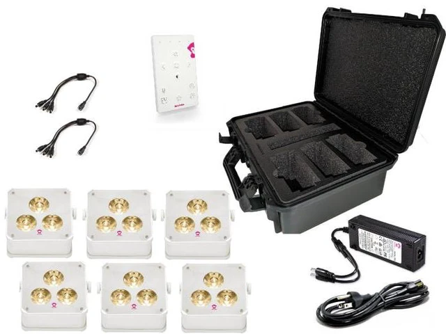 Main image of Ape Labs Maxi 2+ ABS Pack Creme | 6x Lights, Remote, Charger, ABS Case -IP65