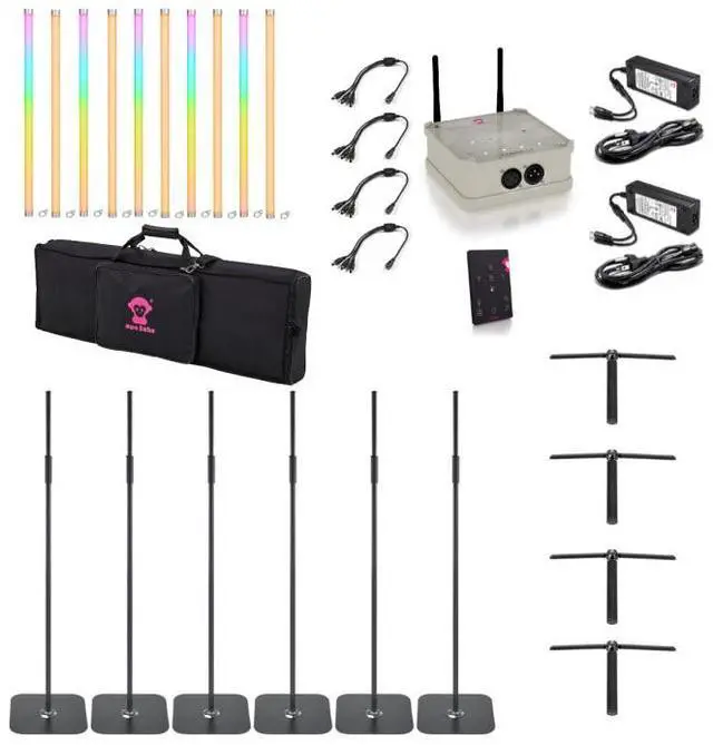 Main image of Ape Labs Neon & Pix Combo RoadPack | 10pc Neon Pack, 5 with Pixel Control, 5 Standard, Includes Connect App Controller & 6x UniStands