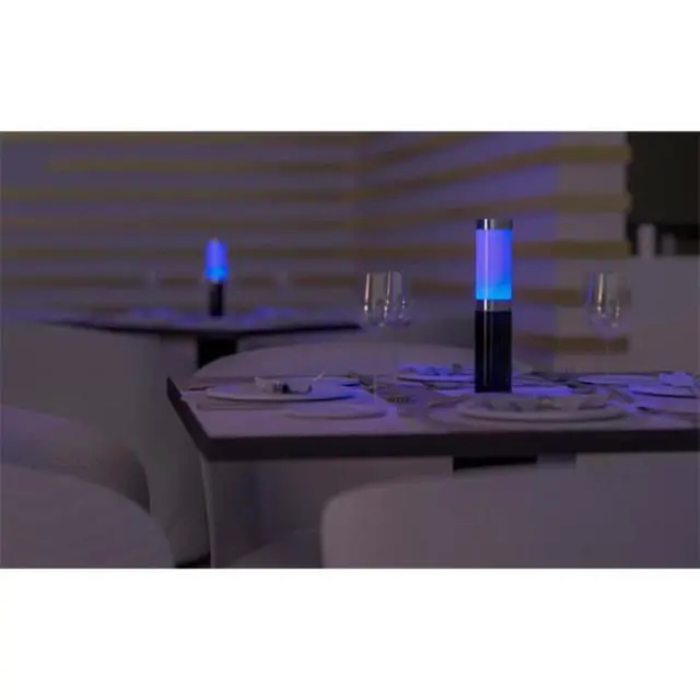 Alt view image 5 of 7 - Ape Labs Table Light 2.0 Set of 1 Grey | Battery LED Table Light with Remote | IP65 360° Wireless Uplight Pack