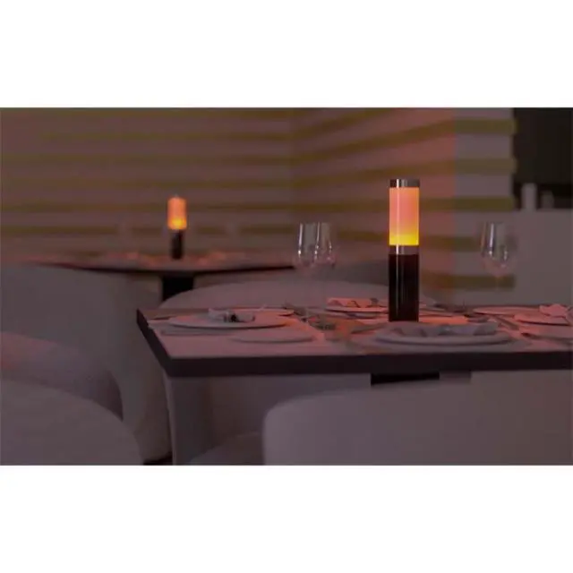Alt view image 4 of 7 - Ape Labs Table Light 2.0 Set of 1 Grey | Battery LED Table Light with Remote | IP65 360° Wireless Uplight Pack