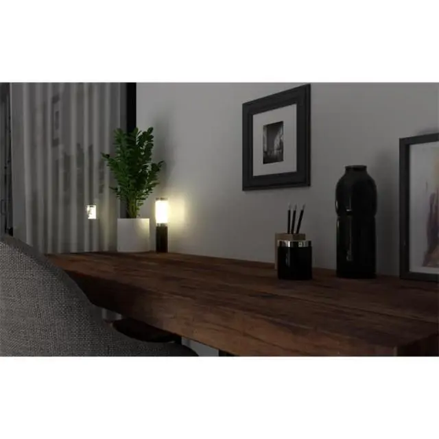 Alt view image 7 of 7 - Ape Labs Table Light 2.0 Set of 1 Grey | Battery LED Table Light with Remote | IP65 360° Wireless Uplight Pack