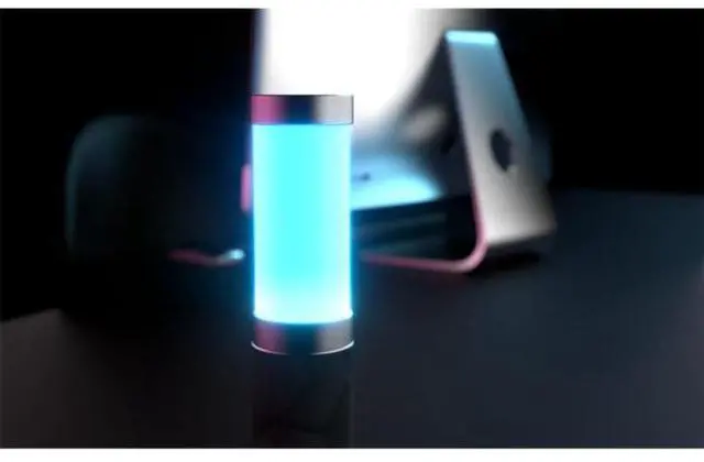 Alt view image 7 of 7 - Ape Labs Table Light 2.0 Grey Solo | 15W RGBaW Battery Table Light | IP65 360° Wireless Lighting
