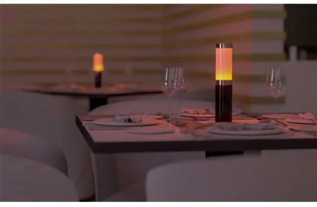 Alt view image 3 of 7 - Ape Labs Table Light 2.0 Grey Solo | 15W RGBaW Battery Table Light | IP65 360° Wireless Lighting