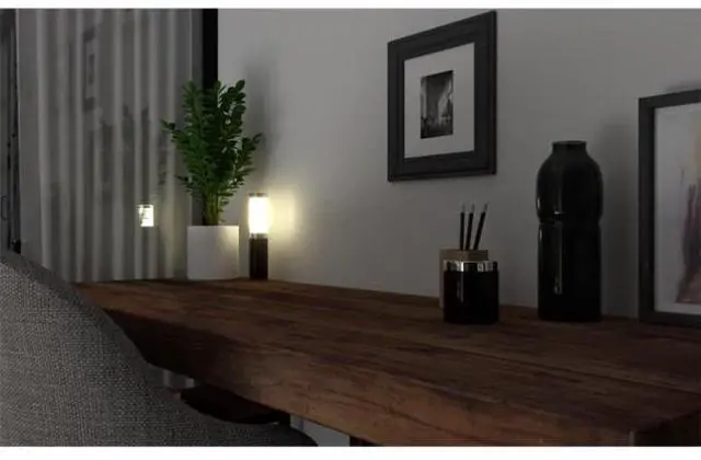 Alt view image 6 of 7 - Ape Labs Table Light 2.0 Grey Solo | 15W RGBaW Battery Table Light | IP65 360° Wireless Lighting