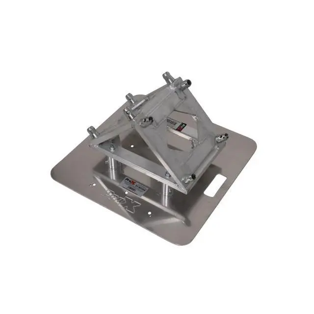 Alt view image 3 of 4 - ProX XT-VERRAZANO24 | V-Shape Aluminum Truss DJ Table | Elevated Shelves with 24in Base Plate